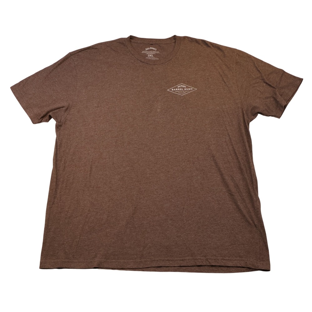 Jack Daniels Men 3XL T-Shirt Brown 2024 Barrel Hunt Lynchburg TN Graphic Tee